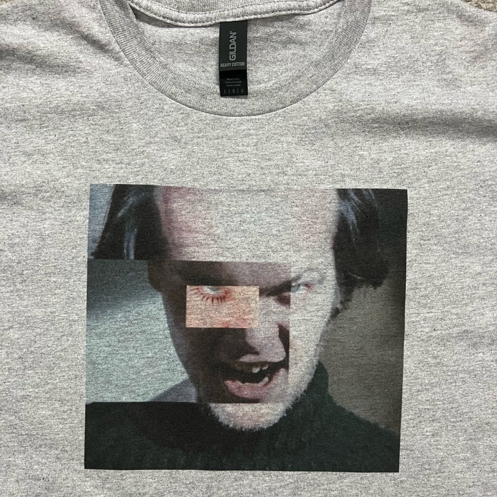 Kubrick Stare horror vintage retro color sport grey size medium Unisex T-shirt